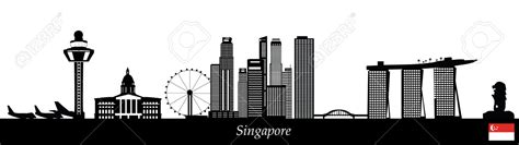 Singapore Skyline Silhouette / Singapore Skyline Skyline Royalty Free Stock Images ... : Here ...