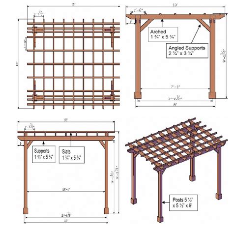 Drawing Your Own Pergola Plans #pergolaplans | Pergola plans design, Pergola plans, Building a ...