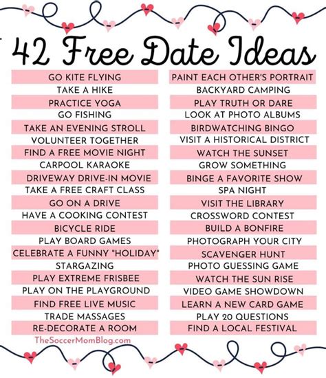 56 Free or Cheap Date Ideas (A Whole Year of Unique Ideas!)