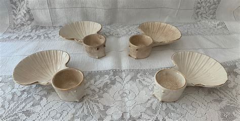 Vintage Seashell Mini Dish Set of 4 - Etsy