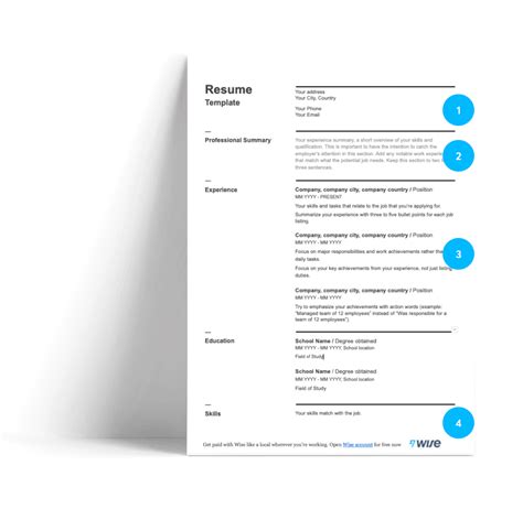 Free Resume Template In A4 Paper Size - vrogue.co