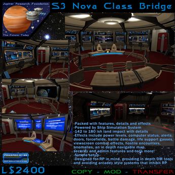 Second Life Marketplace - [JRF] Nova Class Bridge - [S3]