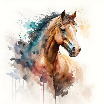 Watercolor Horse Paintings