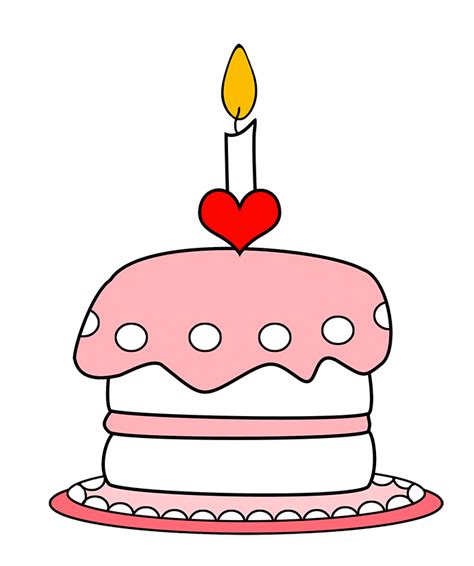 pink birthday cake clipart - Clip Art Library