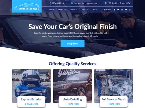 Car Wash Services – WordPress theme | WordPress.org