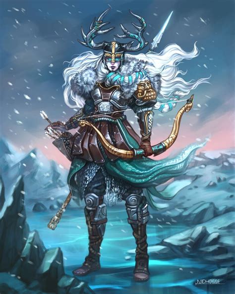 ArtStation - Skadi - Norse Goddess , Alexandra Boshevska | Norse ...