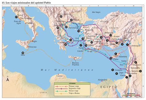 Mapa De Los Viajes Misioneros De Pablo Para Imprimir | Porn Sex Picture