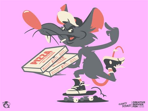 PIzza Rat! by Dermot Reddan on Dribbble