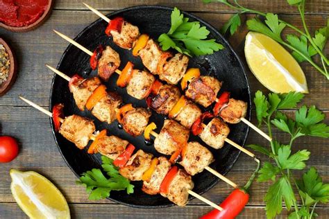 Grilled Chicken On A Stick Recipe - IzzyCooking