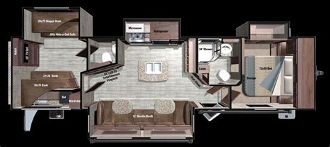 Bunk Room Bunkhouse Travel Trailer Floor Plans - Floor and Decor