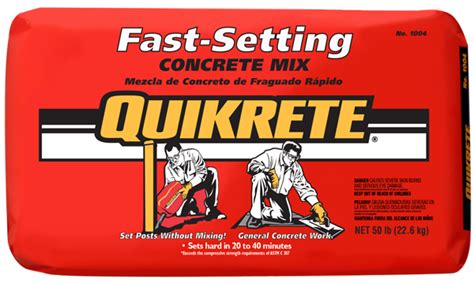 Fast-Setting Concrete Mix | QUIKRETE: Cement and Concrete Products