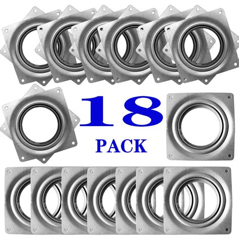 Buy 18Pack Lazy Susan Hardware, 4-inch Lazy Susan Hardware Square for Crafts, 300lbs Capacity ...