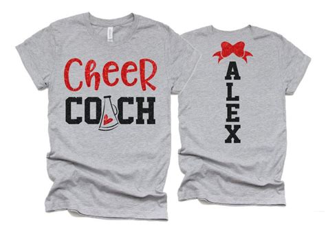 Glitter Cheer Coach Shirt Cheer Shirt Cheer Bling Cheer - Etsy