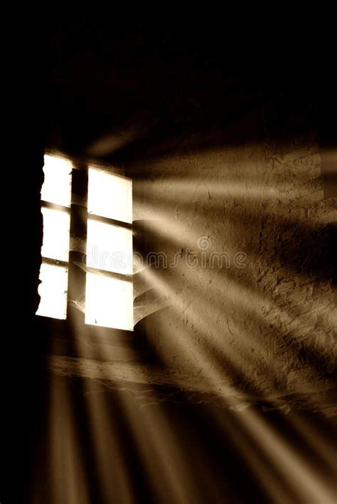 Light Rays Through the Window Stock Photo