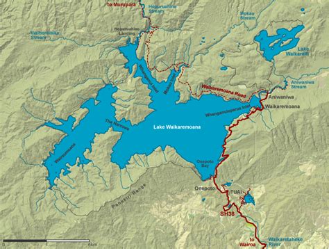 Lake Waikaremoana Map | NZ Fishing