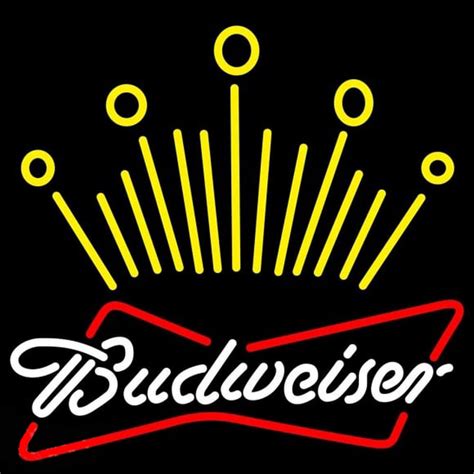 Budweiser Crown Beer Sign Neon Sign ️ NeonSignsUS.com®