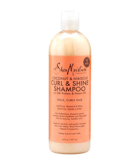 SHEA MOISTURE COCONUT & HIBISCUS CURL & SHINE SHAMPOO-FAMILY SIZE 16 FL OZ / 437 ML