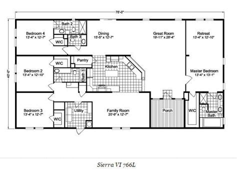 20 Wide Mobile Homes Floor Plans | Home Plan