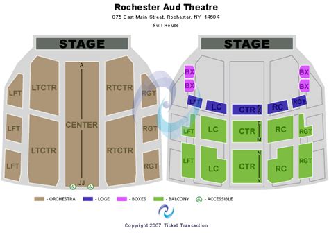 Rochester Auditorium Theatre Seating Chart | Rochester Auditorium ...