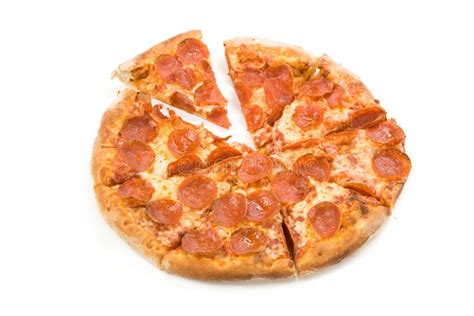 Cheese and sausage Pizza stock image. Image of unhealthy - 6276567