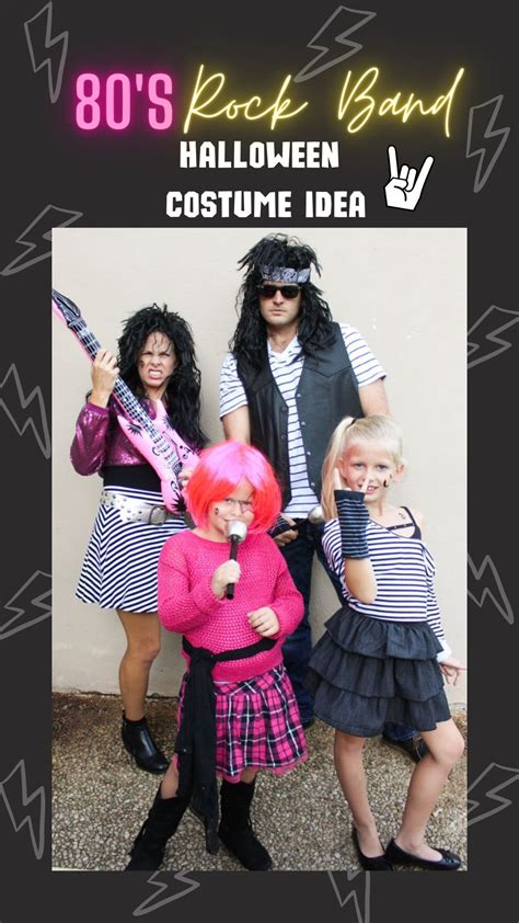 80s Rock Band Halloween Costume Idea Design Improvised | vlr.eng.br