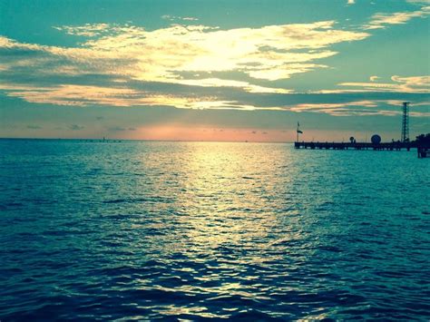 Pier at Higgs Beach, Key West, FL Sunset | Airplane view, Key west ...