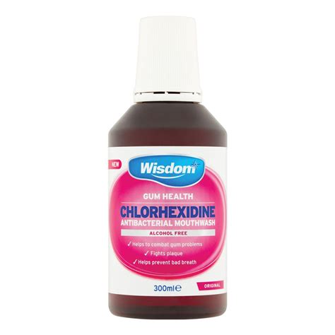 Wisdom Chlorhexidine Original Alcohol Free Mouthwash - PharmacyAnseo.ie ...