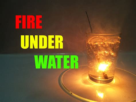 How To Make Fire Underwater !!? (DIY) | Cool experiments, Cool science ...