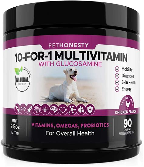 10 in 1 Dog Multivitamin with Glucosamine Chondroitin,Probiotics and ...