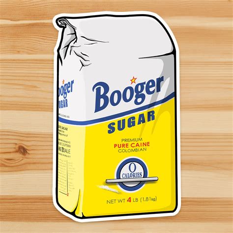 Booger Sugar Domino Sugar Parody Logo Vinyl Stickers | Etsy