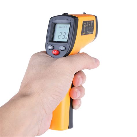 Visland Non-Contact Digital LCD Infrared Thermometer Gun IR Laser Point Thermal Infrared Imaging ...