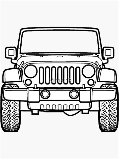 jeep Sticker by Mims28 in 2021 | Jeep drawing, Jeep art, Jeep sticker