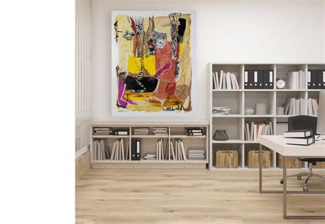 Unique Abstract Wall Art, Large Art Print on Canvas by Michal Rotman ...