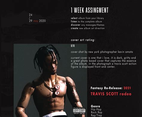 Travis Scott RODEO Album Cover Remake on Behance