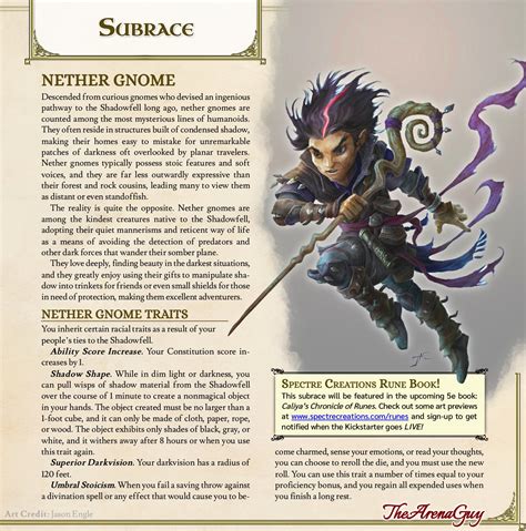 Nether Gnomes | A heartwarming, surprisingly stoic Gnome subrace from the Shadowfell! : r ...