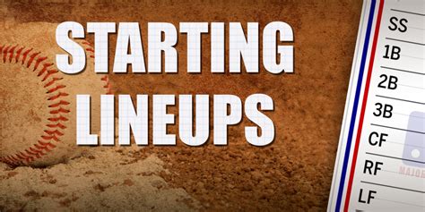 Today's MLB starting lineups: April 30