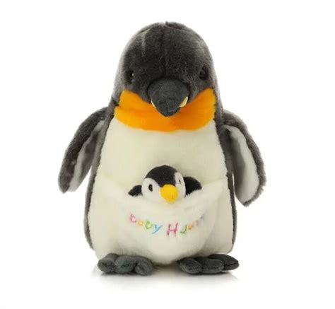 30cm dark gray penguin plush toy with baby ,soft throw pillow Christmas gift h2964-in Stuffed ...