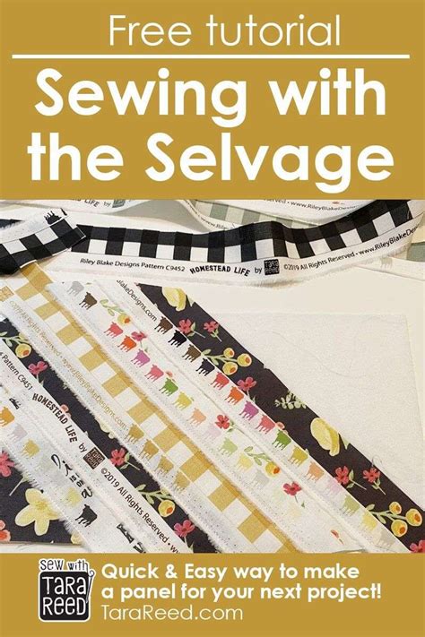 How to make Selvage Fabric - free tutorial