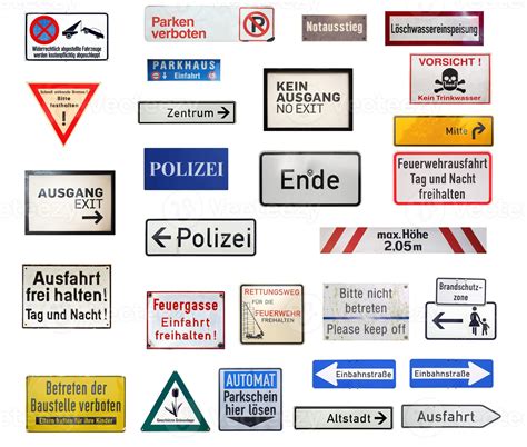 German traffic signs isolated 3278150 Stock Photo at Vecteezy