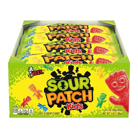Sour Then Sweet Sour Patch Kids Soft and Chewy Candy, 2 Oz, 24 Ea