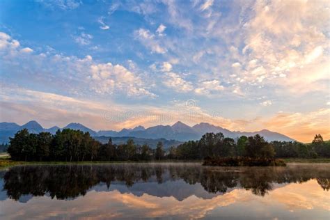 Peaceful Scene of Beautiful Autumn Mountain Landscape with Lake. Stock Photo - Image of nature ...