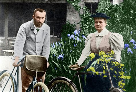 Marie And Pierre Curie Photograph by Copyright Status Unknown. Coloured By Science Photo Library ...