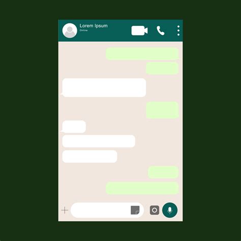 Messenger mobile template design. Vector illustration. EPS 10. 11514761 ...