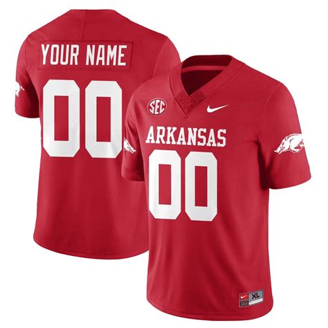 Arkansas Razorback Football 2023 Custom Jersey – All Stitched – TXTrend Shop