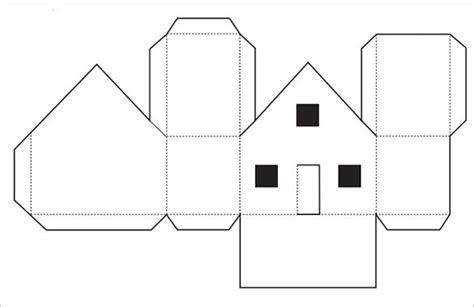 14+ Paper House Templates - PDF, DOC | Paper house template, House template, 3d paper house template