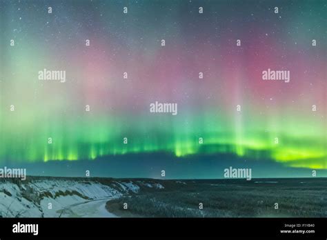 Winter,Alaska,Aurora Borealis,wrangell mountain Stock Photo - Alamy