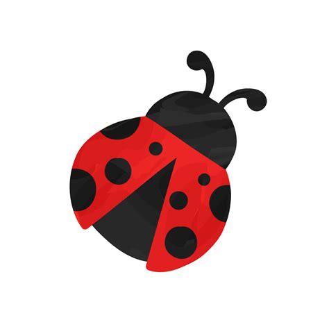 Watercolor ladybug cute simple clipart illustration 15633128 Vector Art at Vecteezy