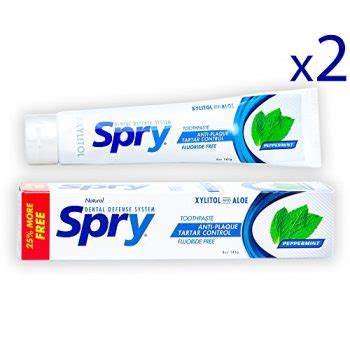 Spry Xylitol Toothpaste, Fluoride-Free - Fluoride Free Toothpastes