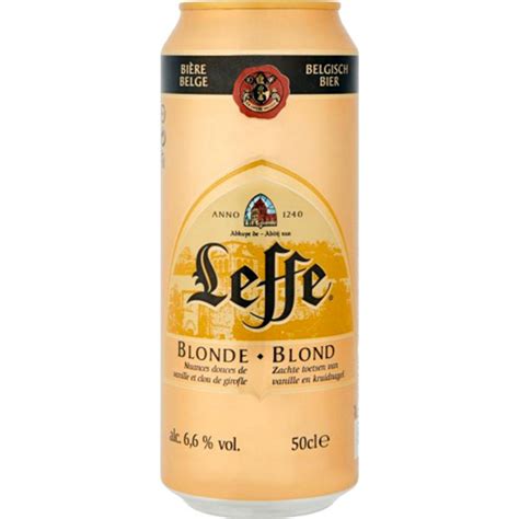 Leffe Blonde 50cl (pack de 12 canettes) - selfdrinks.com