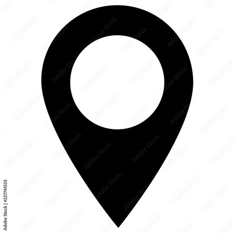 map point icon on white background. pin sign for your web site design ...